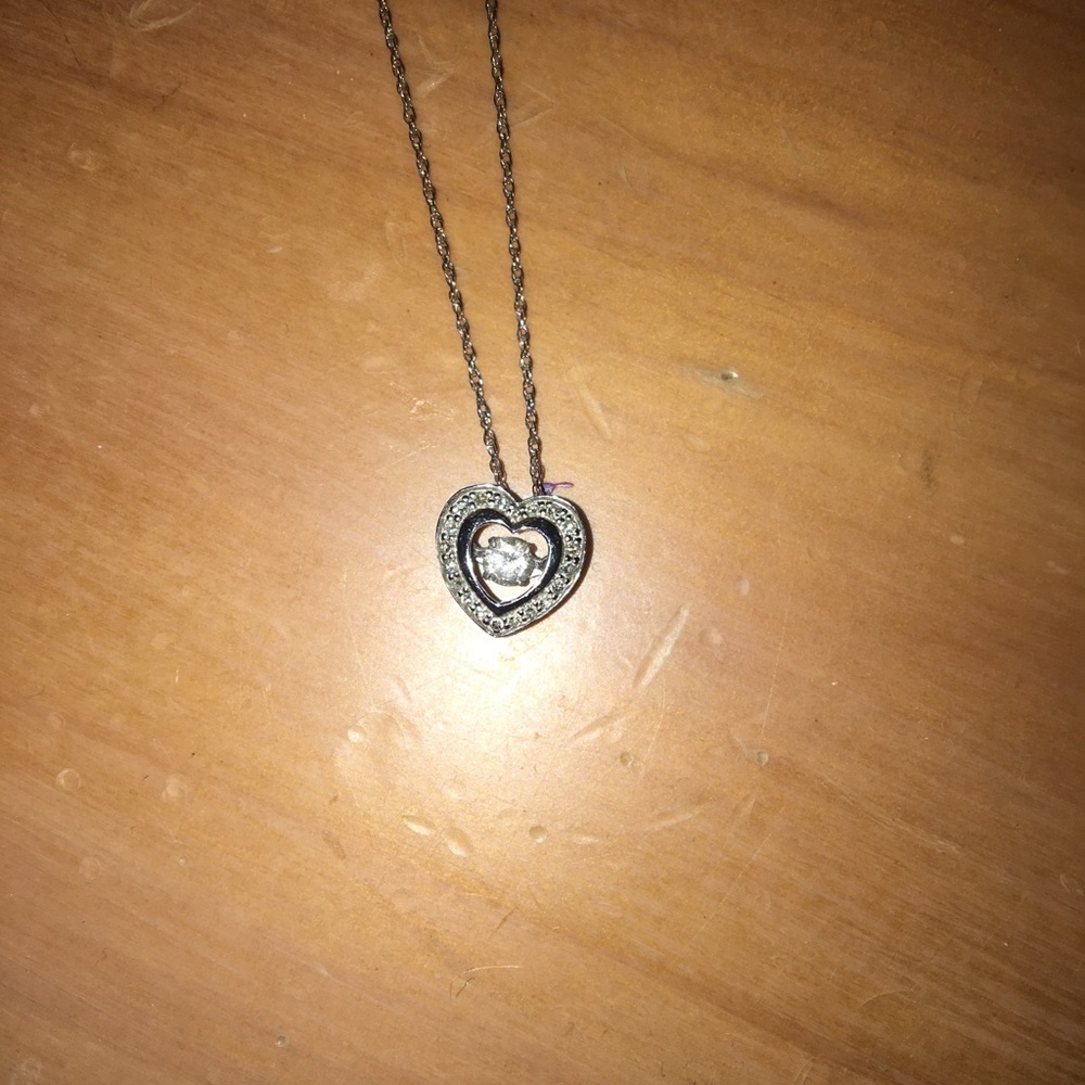 Zales Diamond Heart Necklace 10k